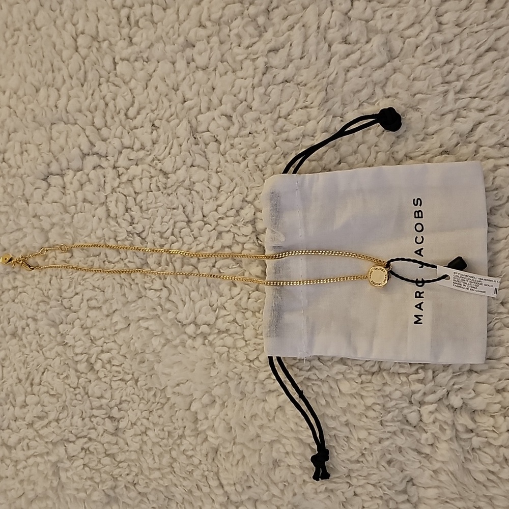 Marc Jacobs Bolt Gold Necklace, NWT - Picture 2 of 3